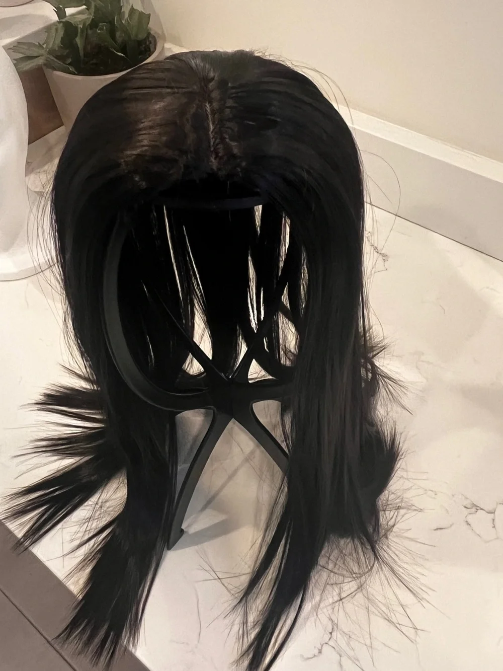 Black/brown Women’s Synthetic Clip in Hair Topper - straight